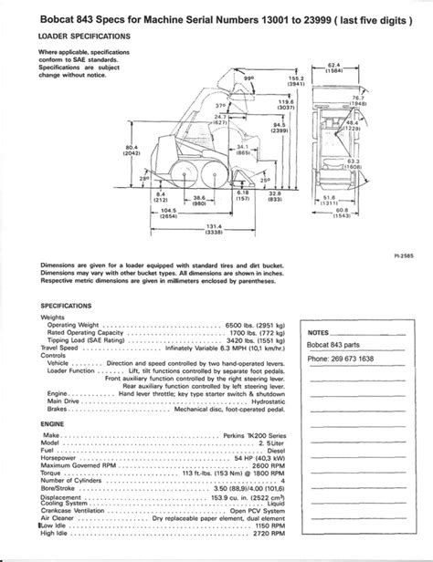 bobcat 843 oil capacity